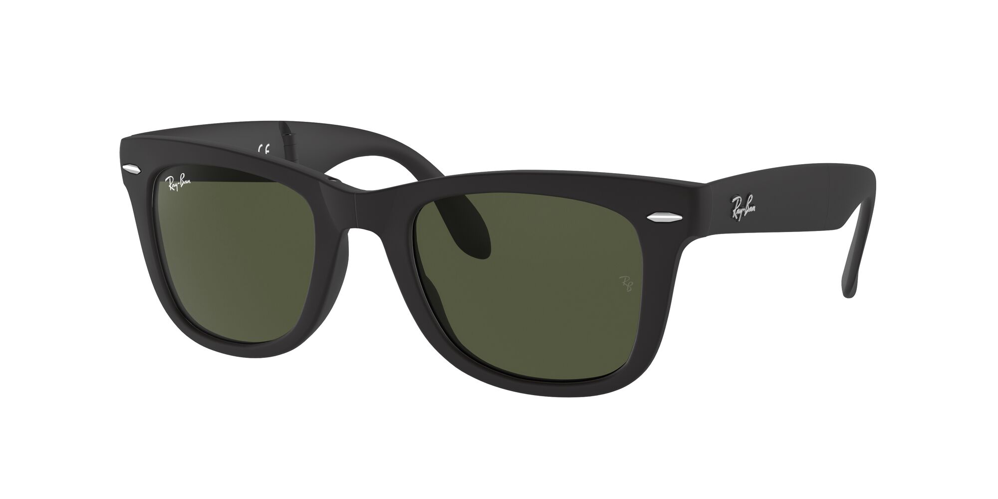 Ray-Ban RB2185 Wayfarer II Classic 55 Green & Black Polarized Sunglasses | Sunglass  Hut USA