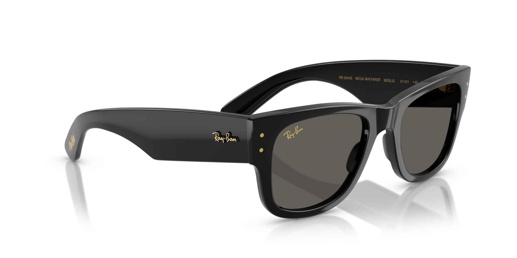 RB0840S Mega Wayfarer Blacked Out Collection-030A
